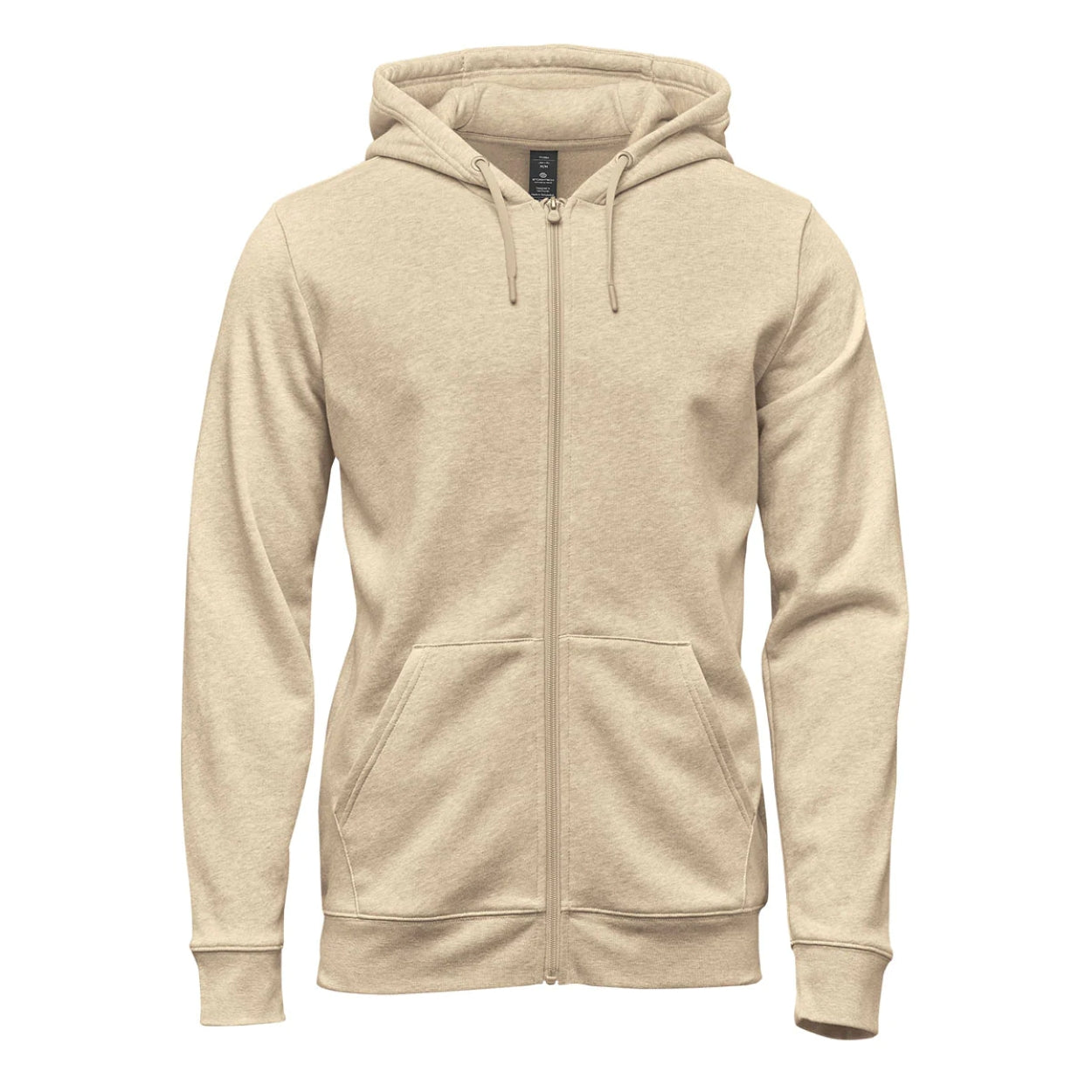 Oatmeal heather sweater on a white background