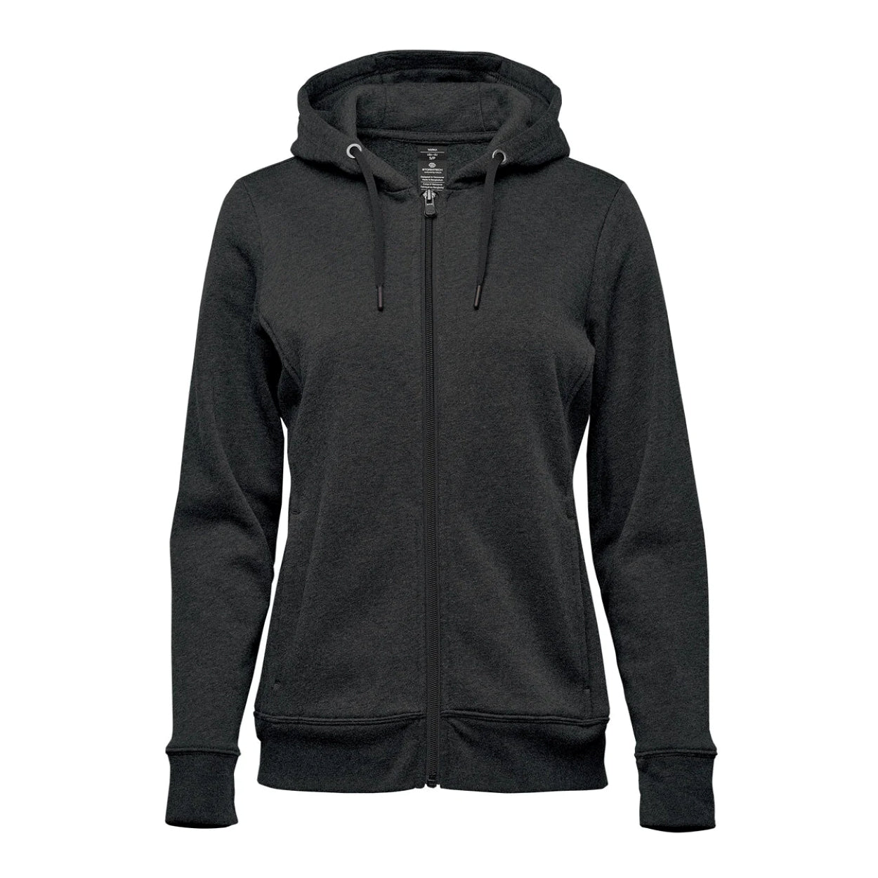 Charcoal heather sweater on a white background
