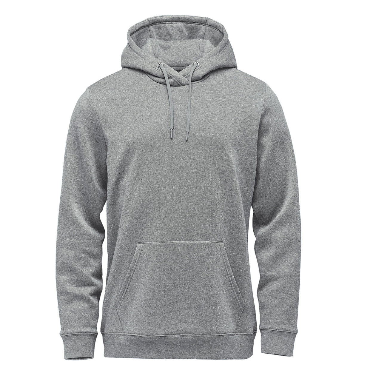 Granite heather sweater on a white background
