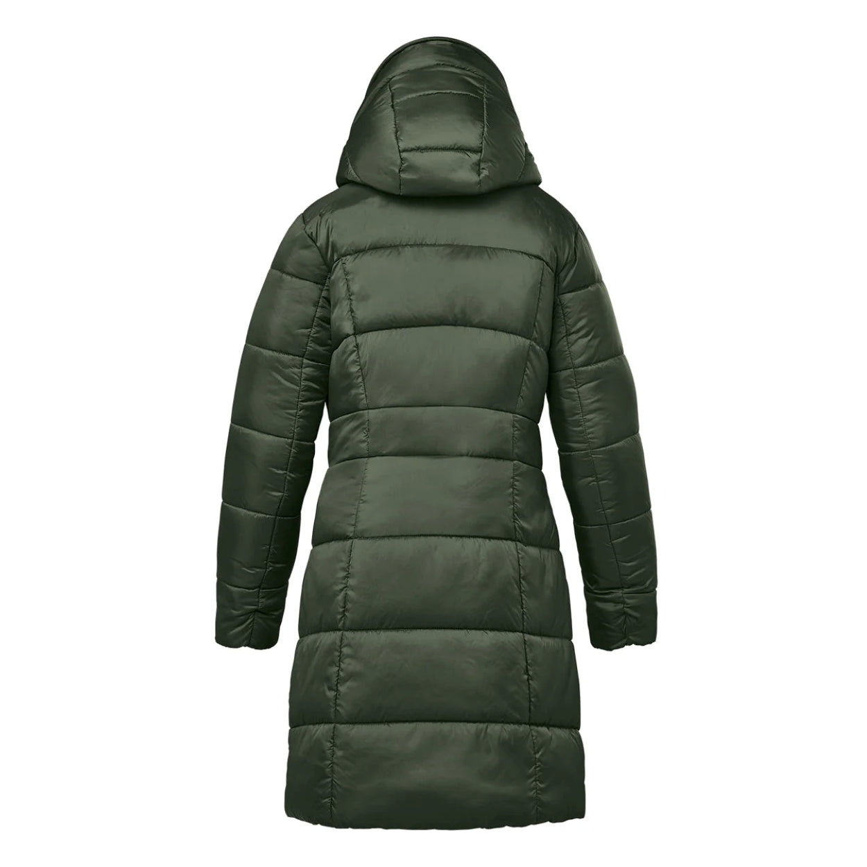 Cypress parka with hood on a white background