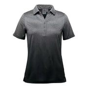 Carbon heather polo shirt on a white background