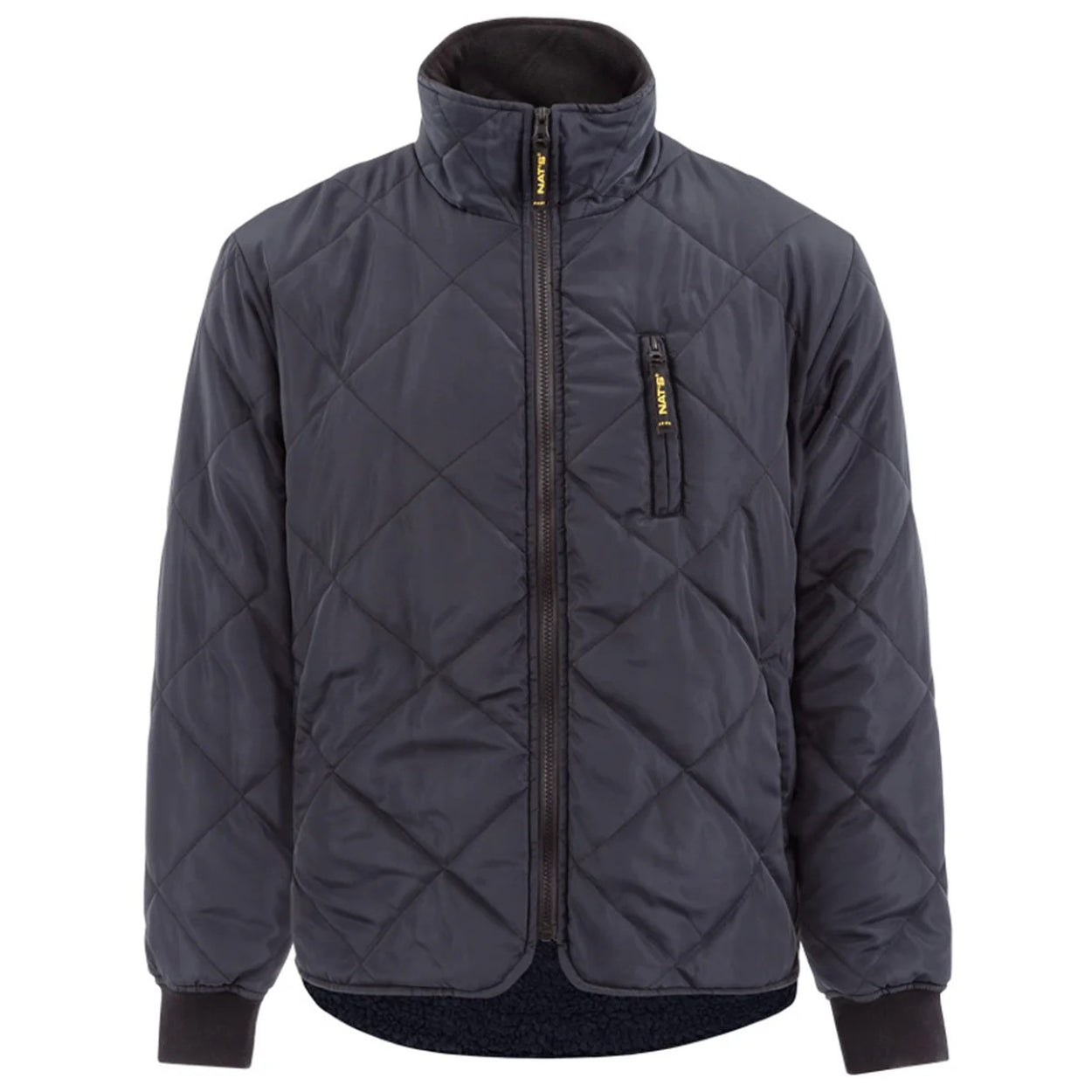 Navy refrigeration jacket on a white background