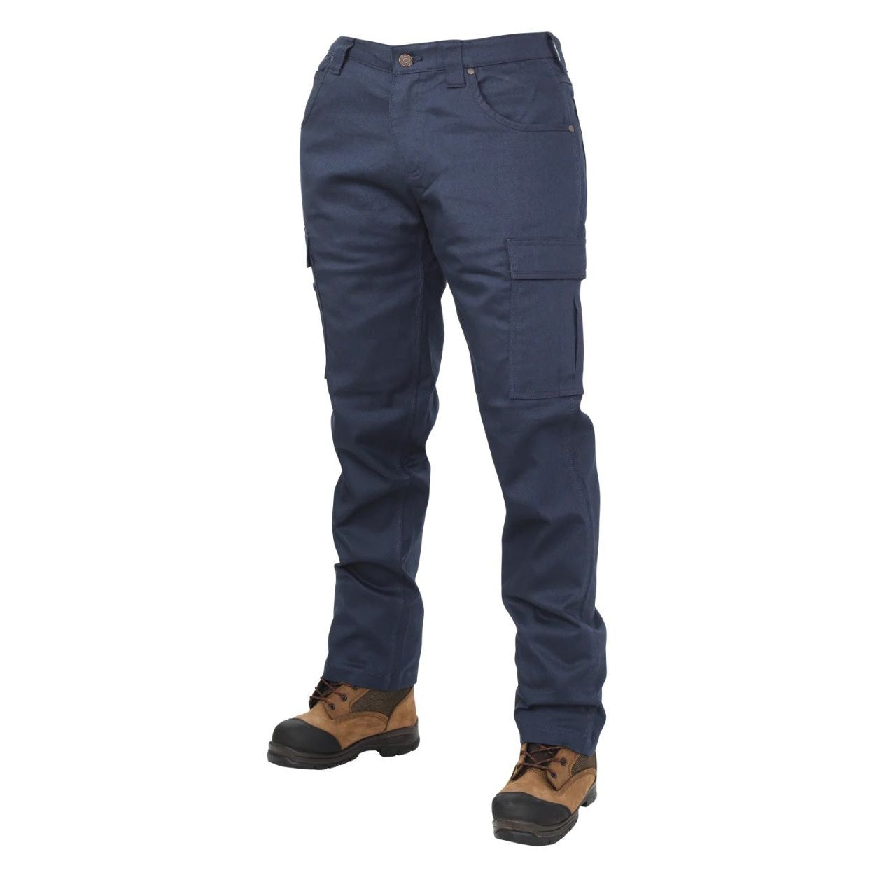 Navy blue pants on a white background