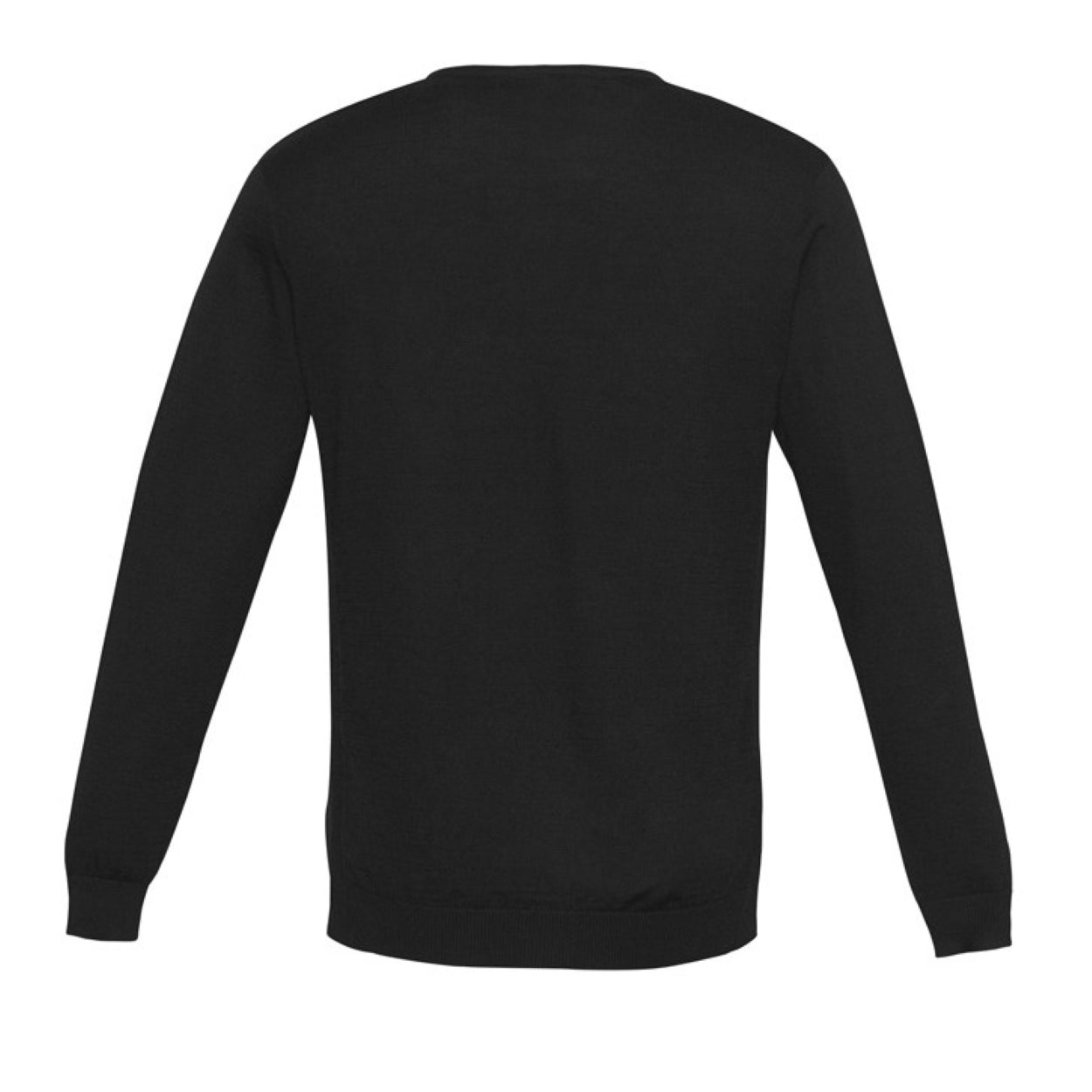 Black cardigan on a white background