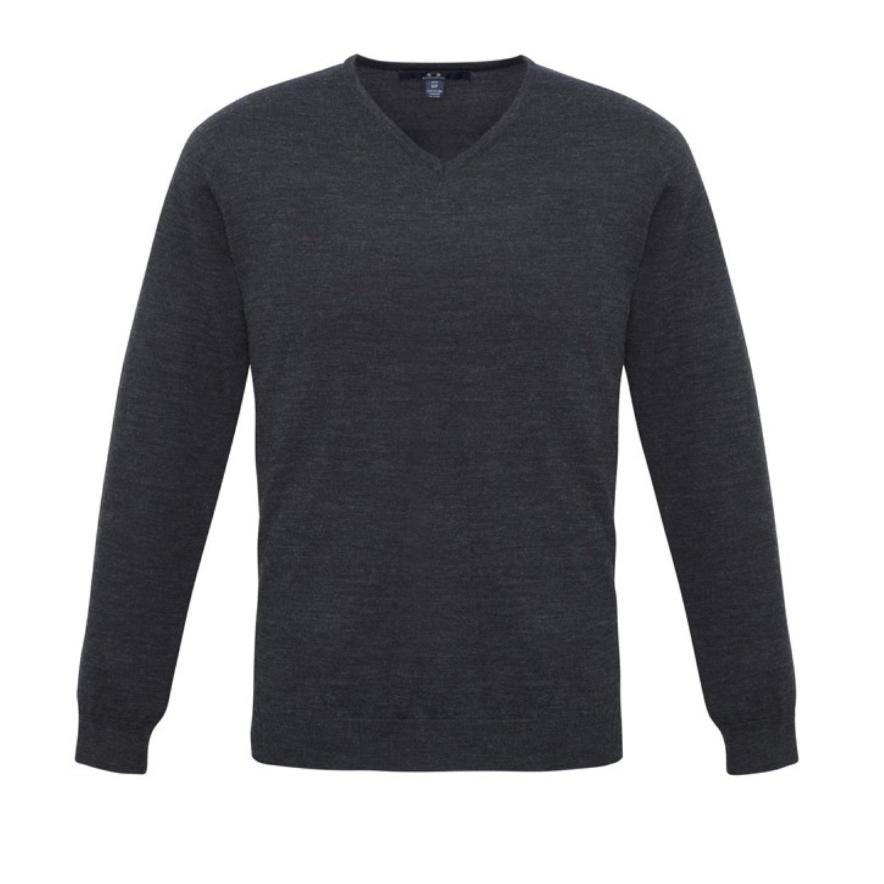 Charcoal cardigan on a white background
