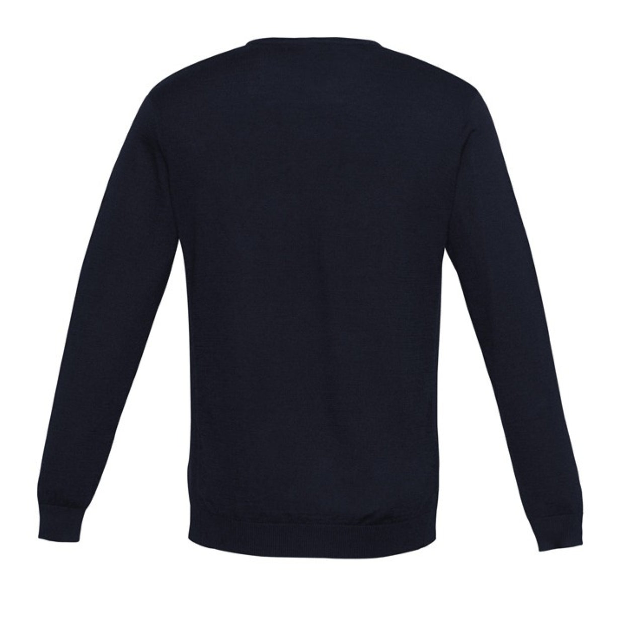 Navy cardigan on a white background