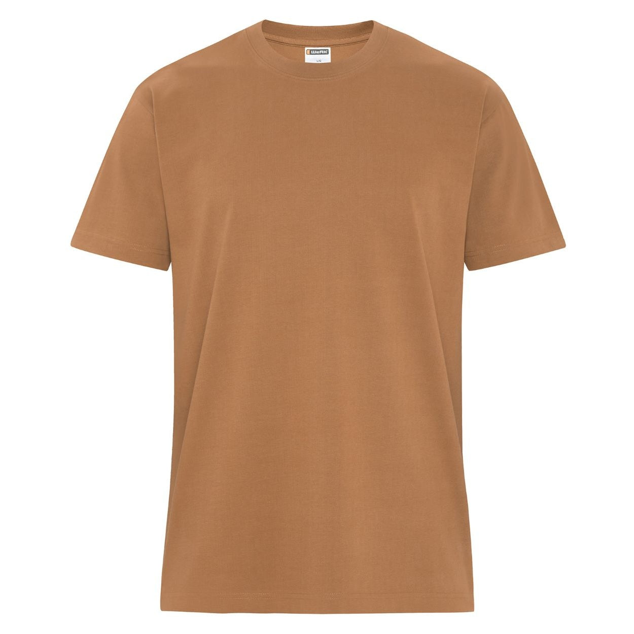 Caramel t-shirt on a white background