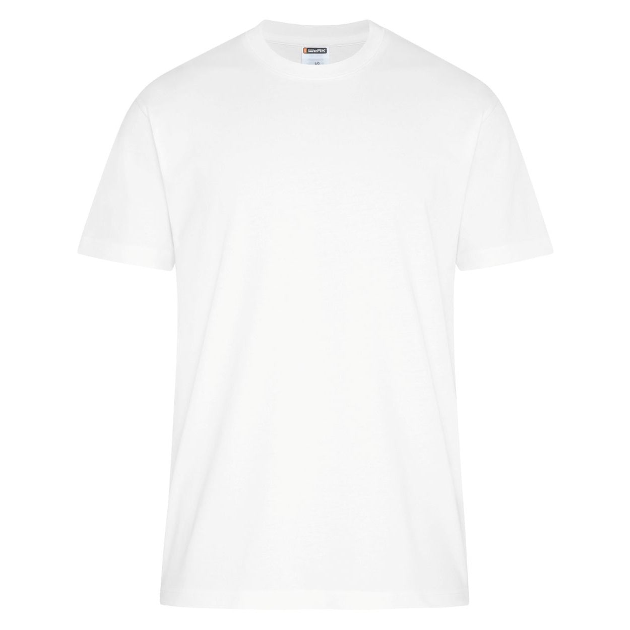 White t-shirt on a white background