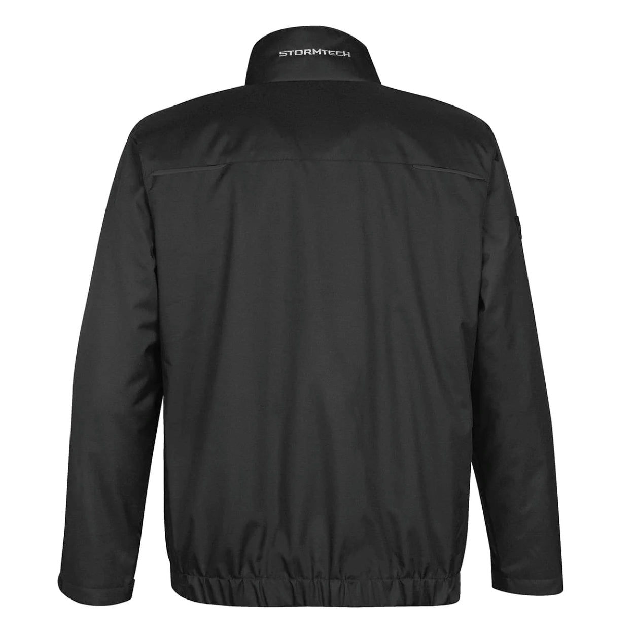 Black hybrid coat on a white background