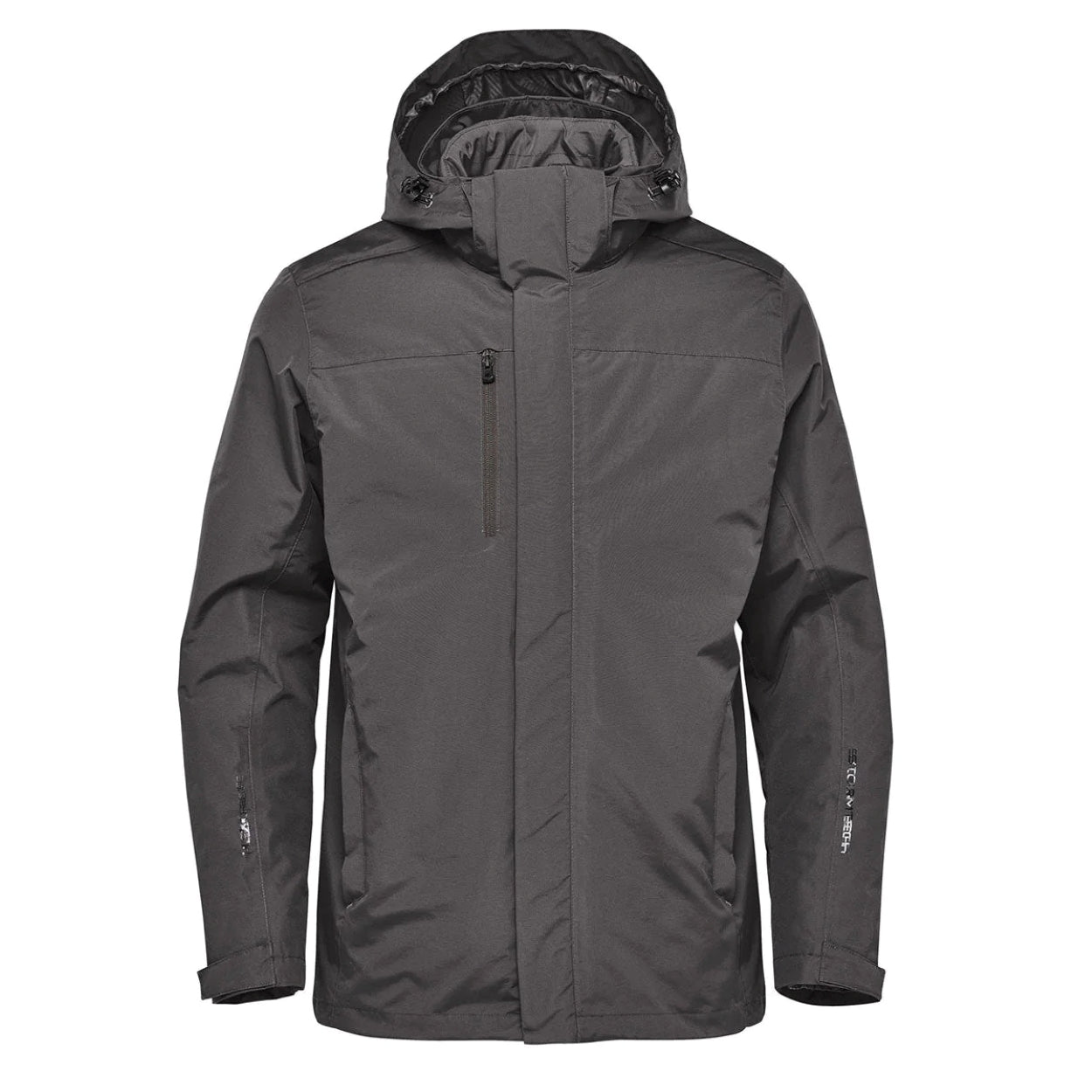 Graphite hybrid coat on a white background