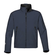 Navy jacket on a white background