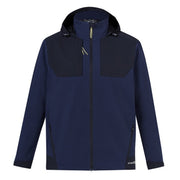 Navy/dark navy windbreaker on a white background