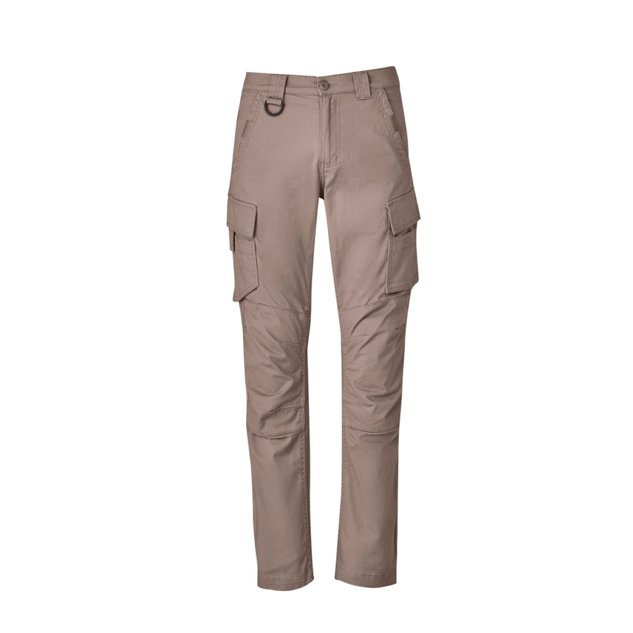 Khaki pants on a white background