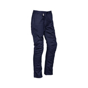 Navy pants on a white background