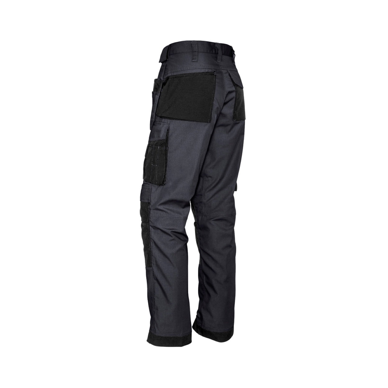 Charcoal/Black pants on a white background