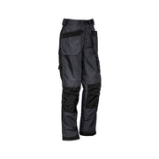 Charcoal/Black pants on a white background