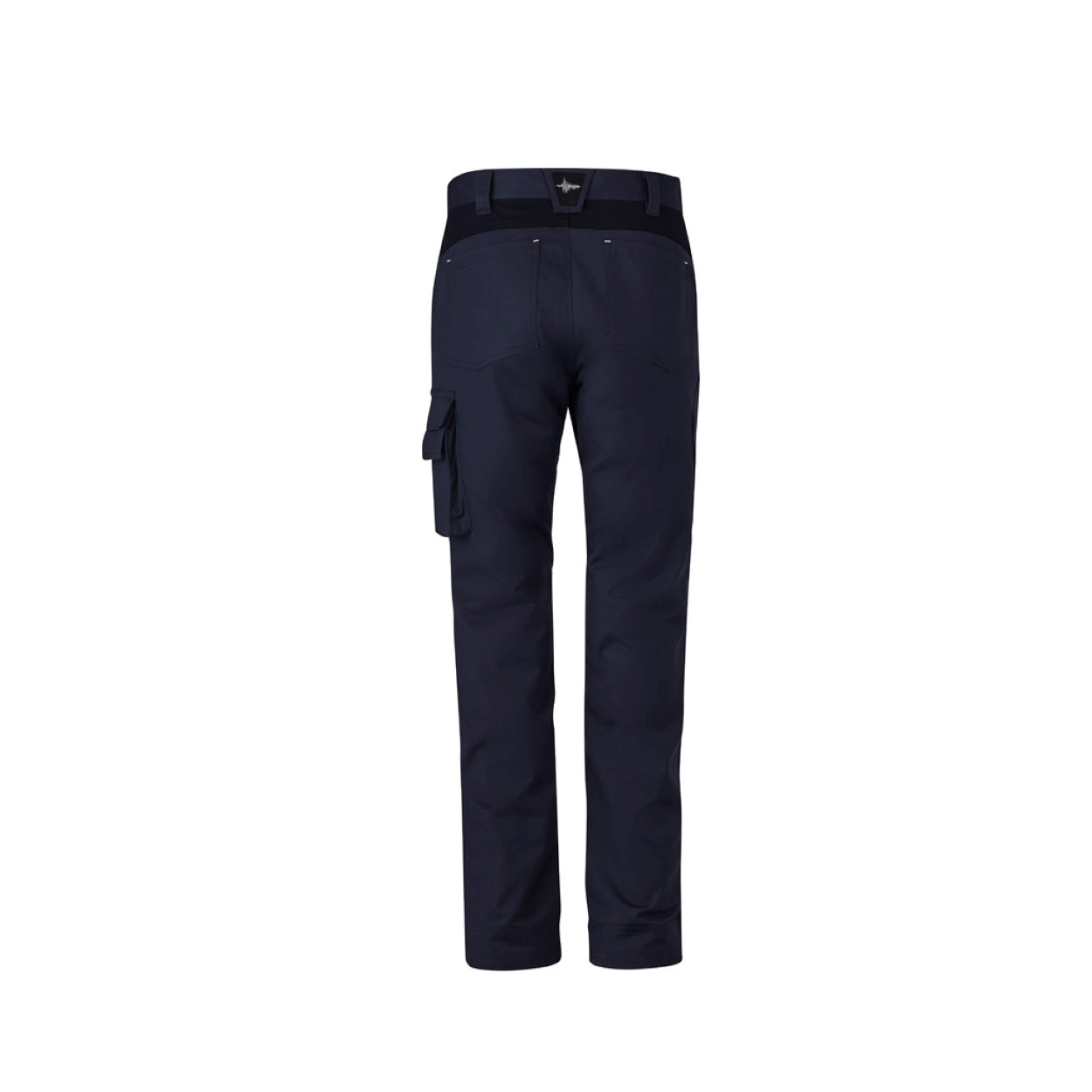 Navy pants on a white background