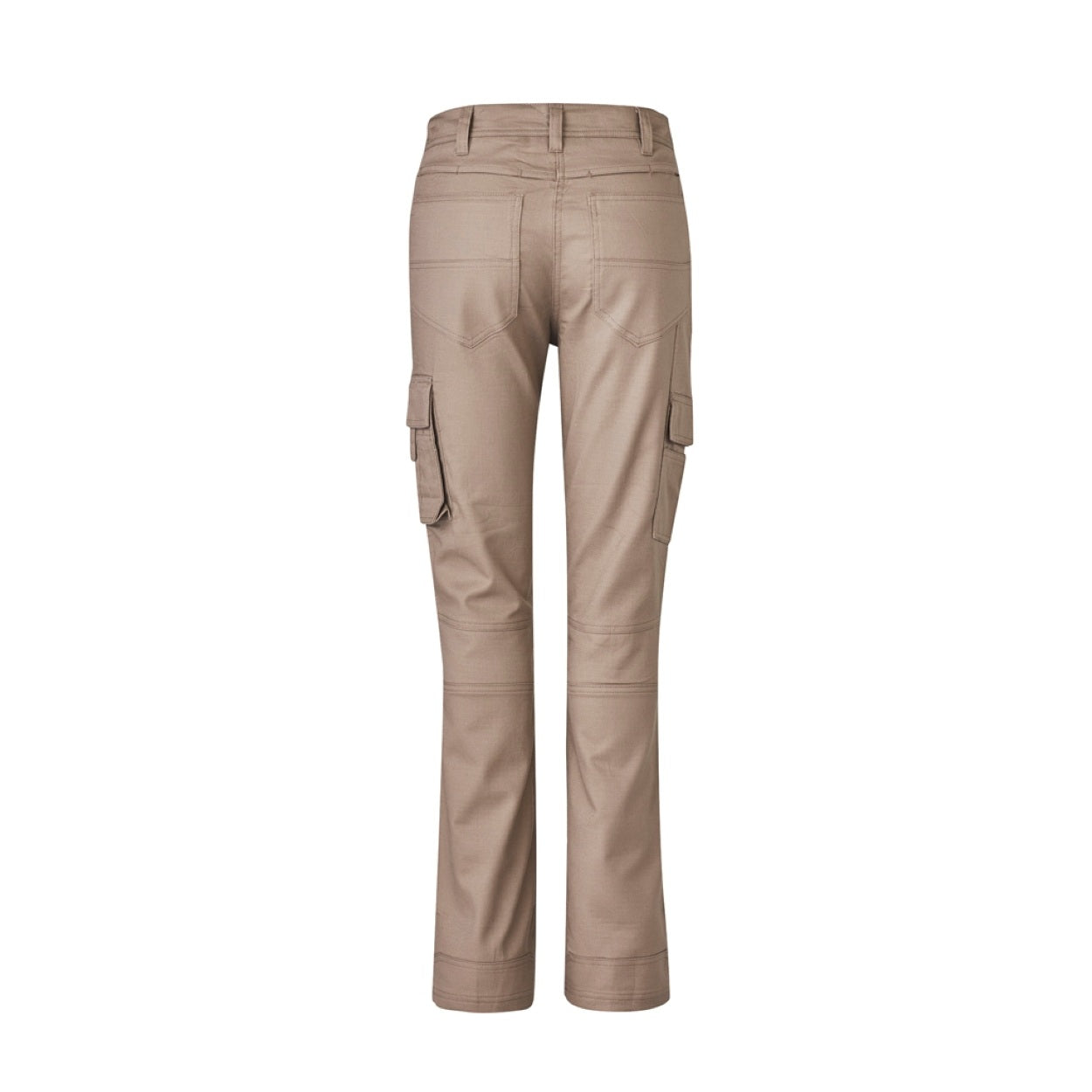 Khaki pants on a white background