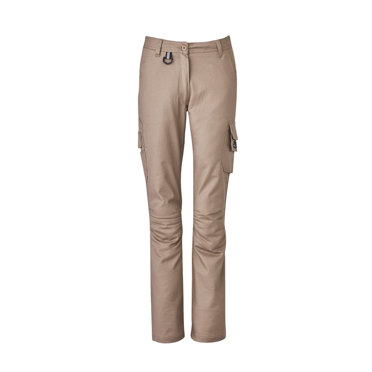 Khaki pants on a white background