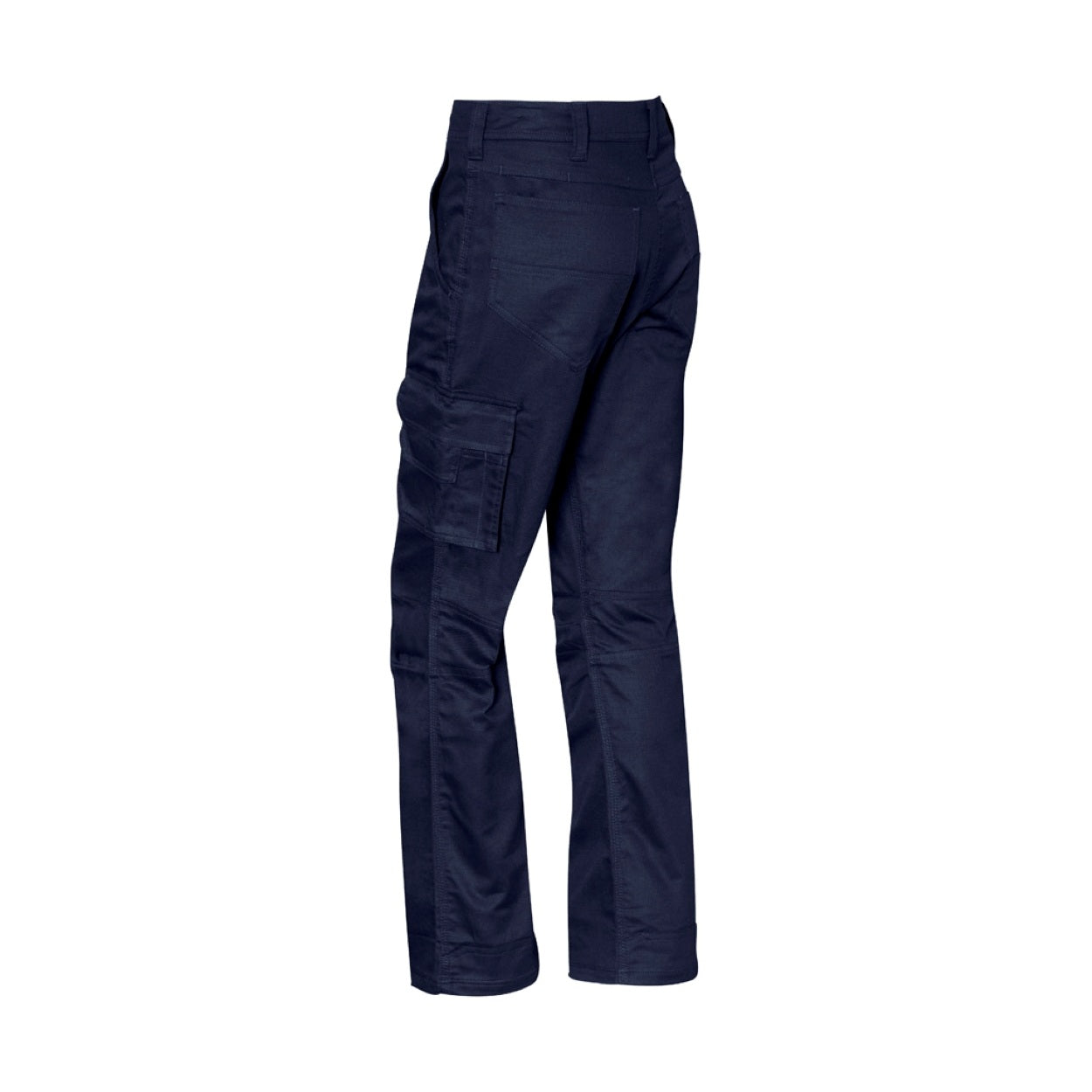 Navy pants on a white background