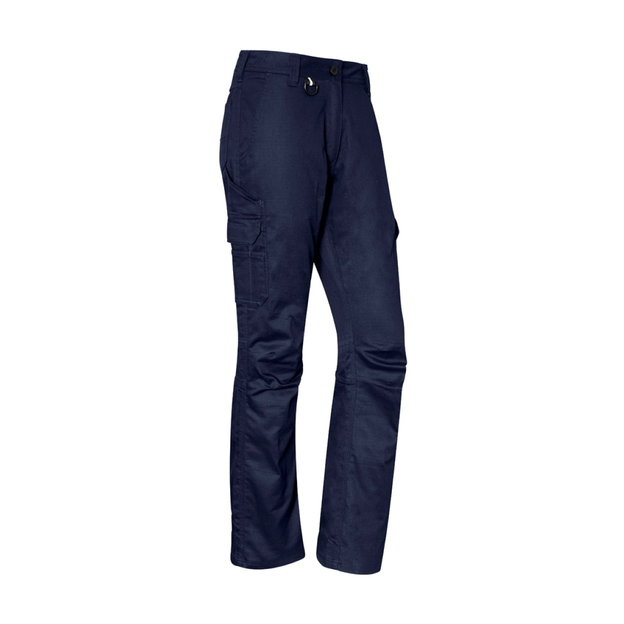 Navy pants on a white background