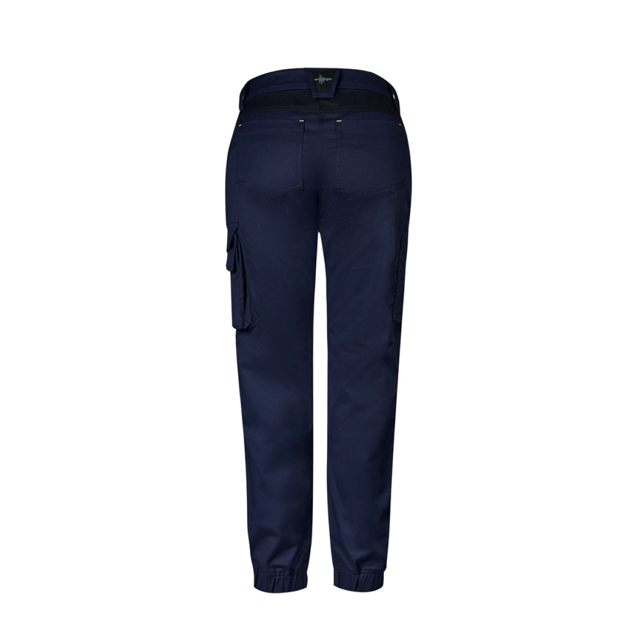 Navy pants on a white background