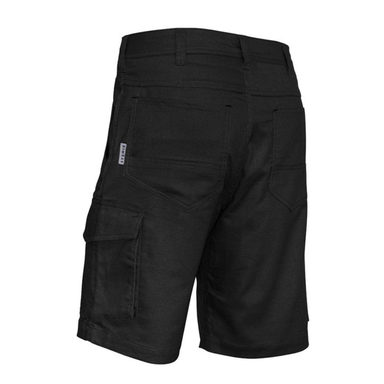 Black shorts on a white background