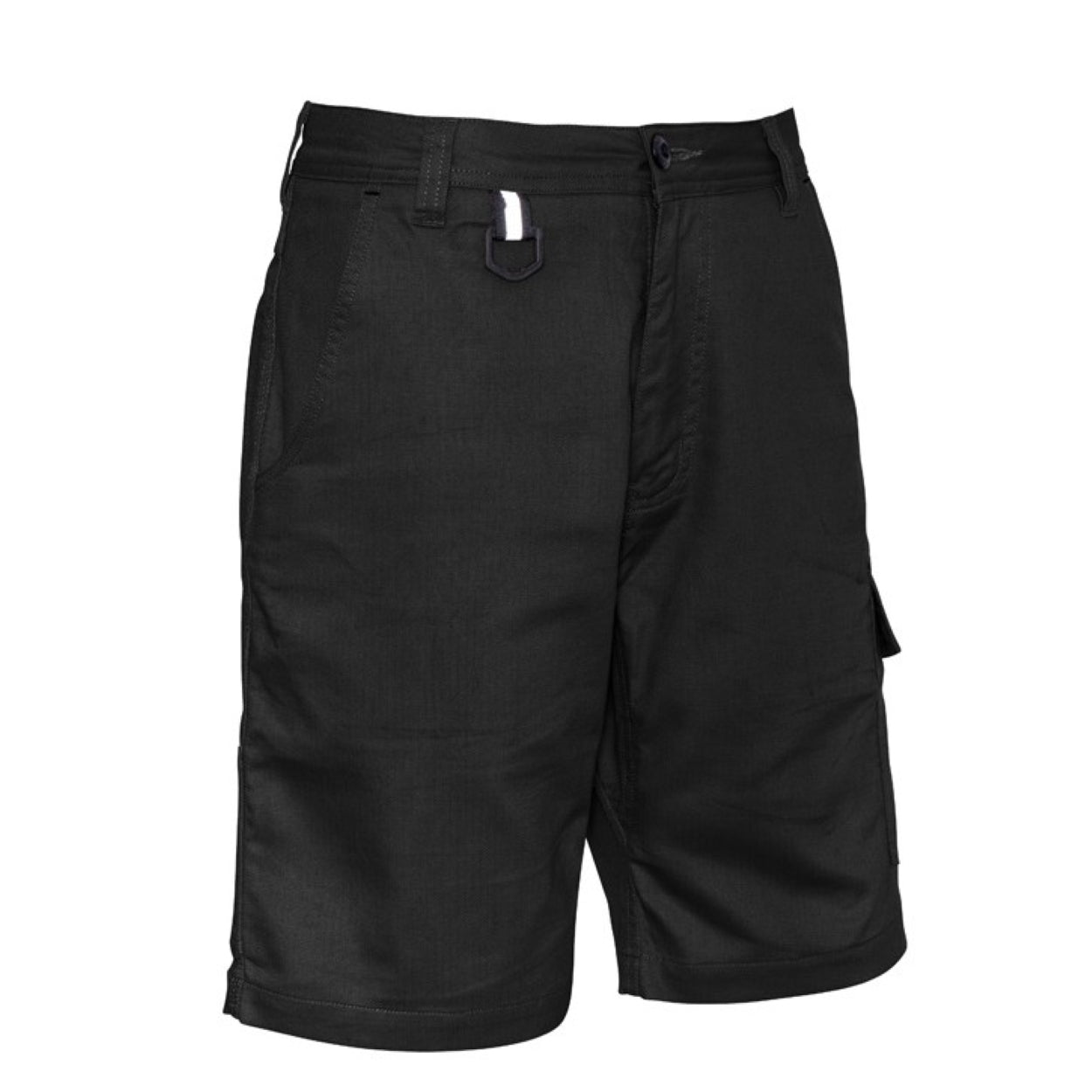 Black shorts on a white background