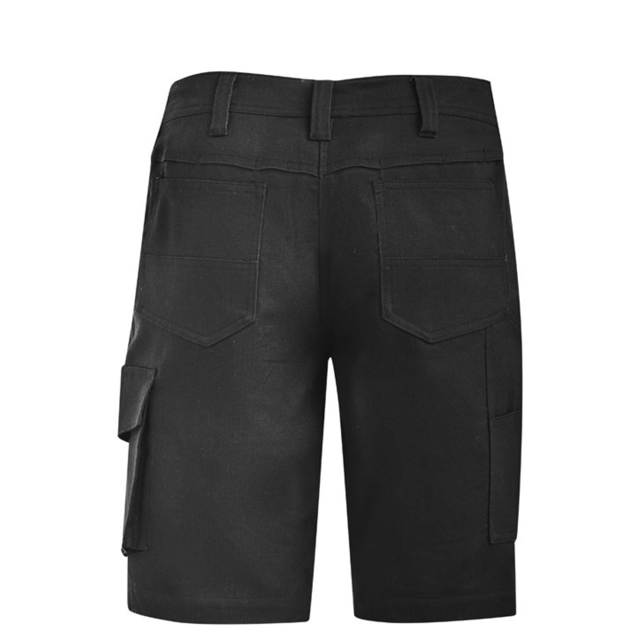 Black shorts on a white background