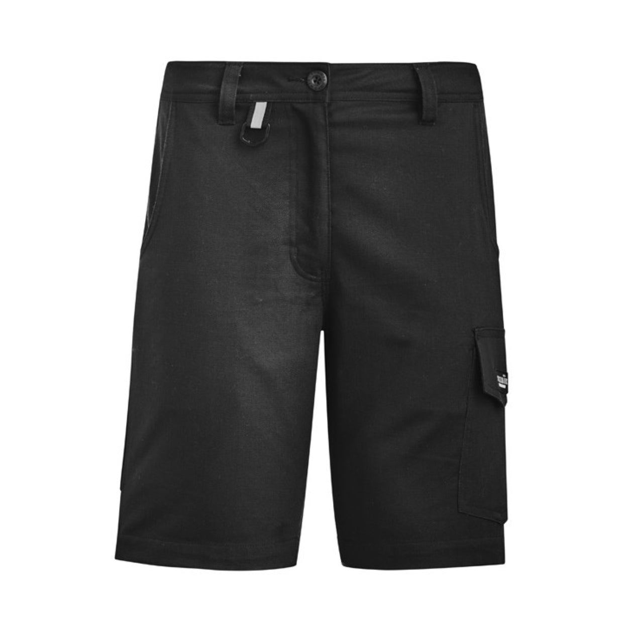 Black shorts on a white background