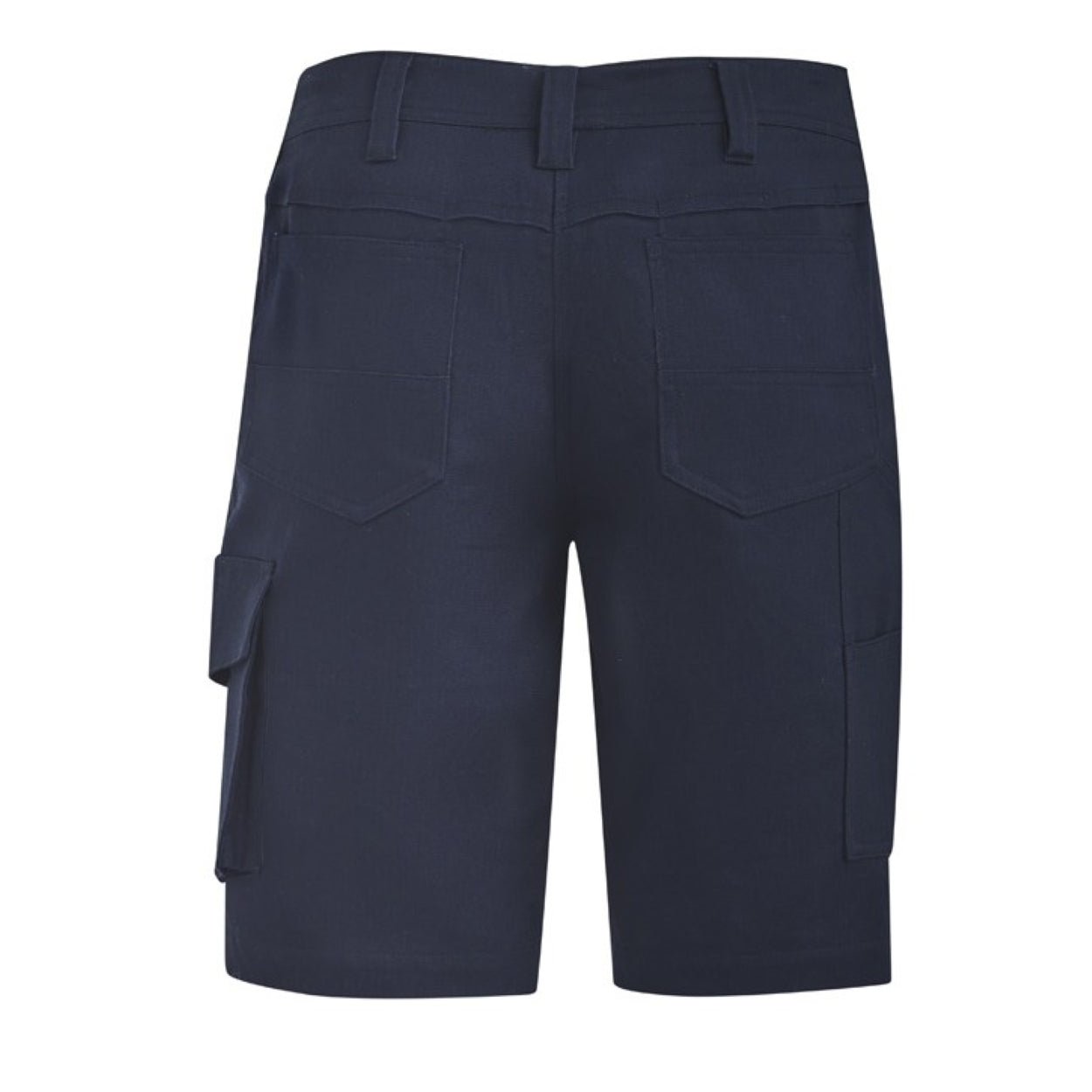 Navy shorts on a white background