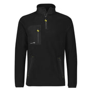 Black polar jacket on a white background
