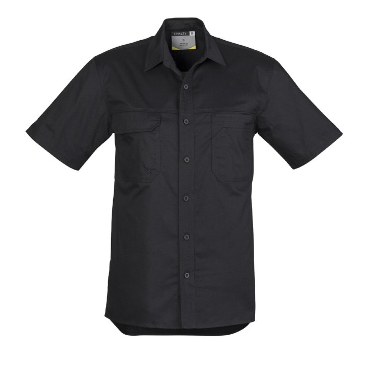 Black shirt on a white background
