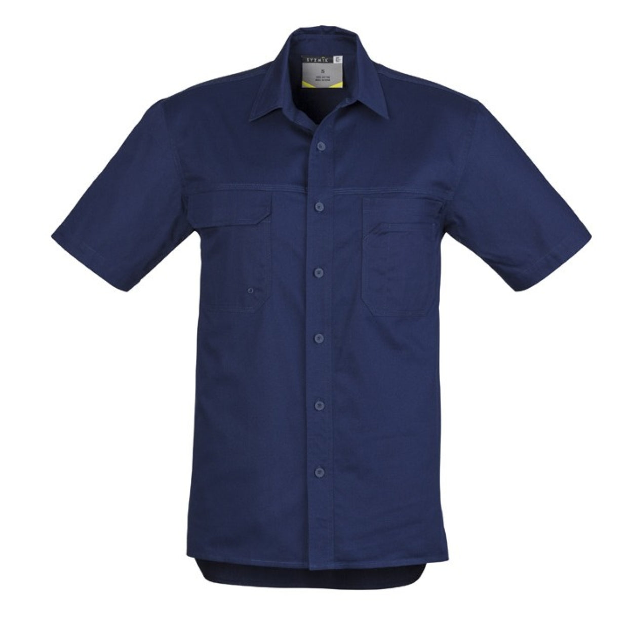 Blue shirt on a white background