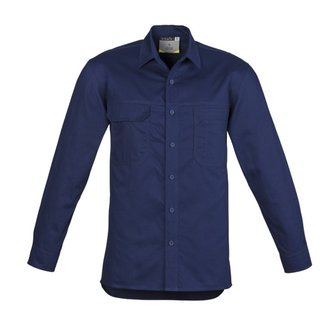 Blue shirt on a white background