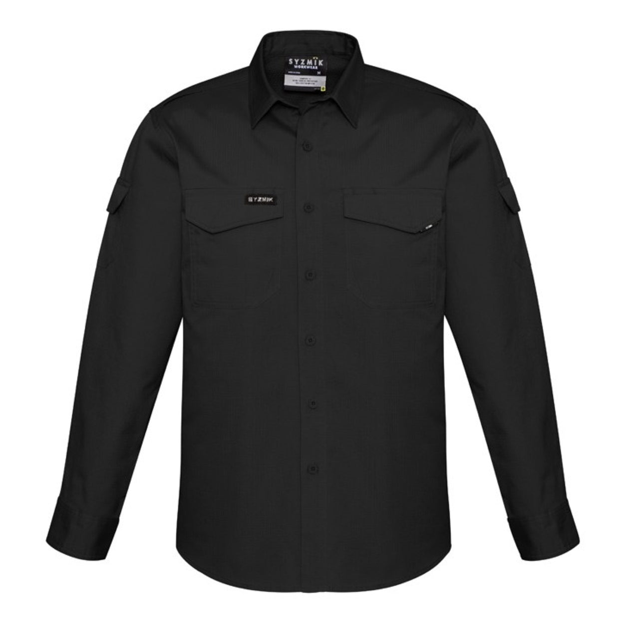Black shirt on a white background
