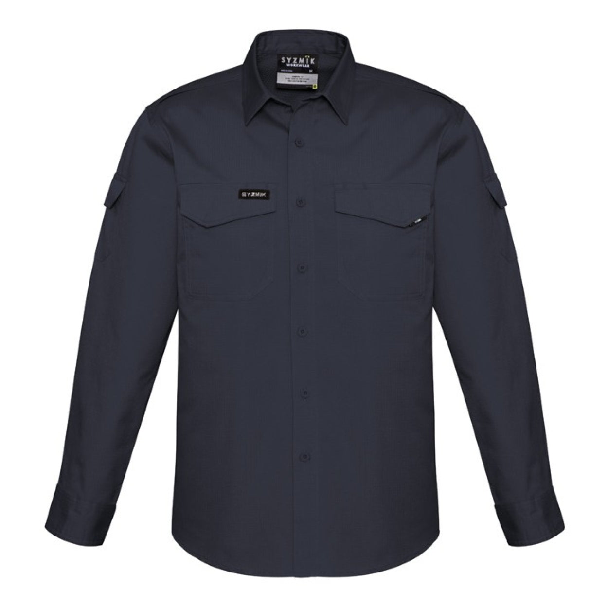 Charcoal shirt on a white background