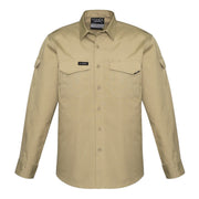 Khaki shirt on a white background