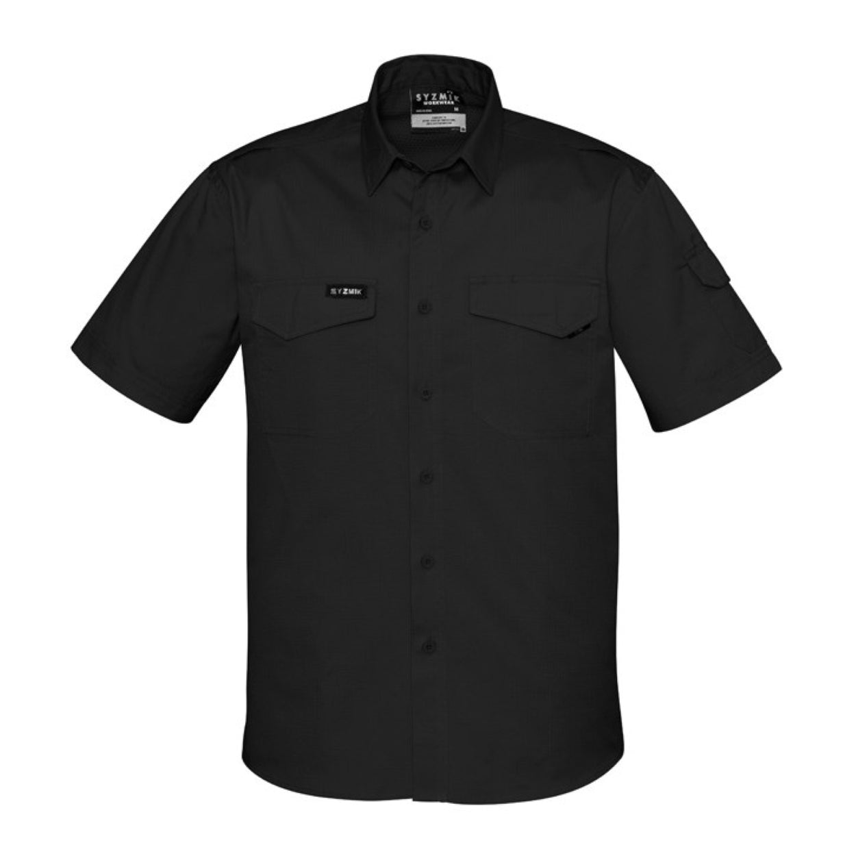 Black shirt on a white background