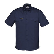 Navy shirt on a white background