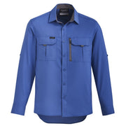 Blue shirt on a white background