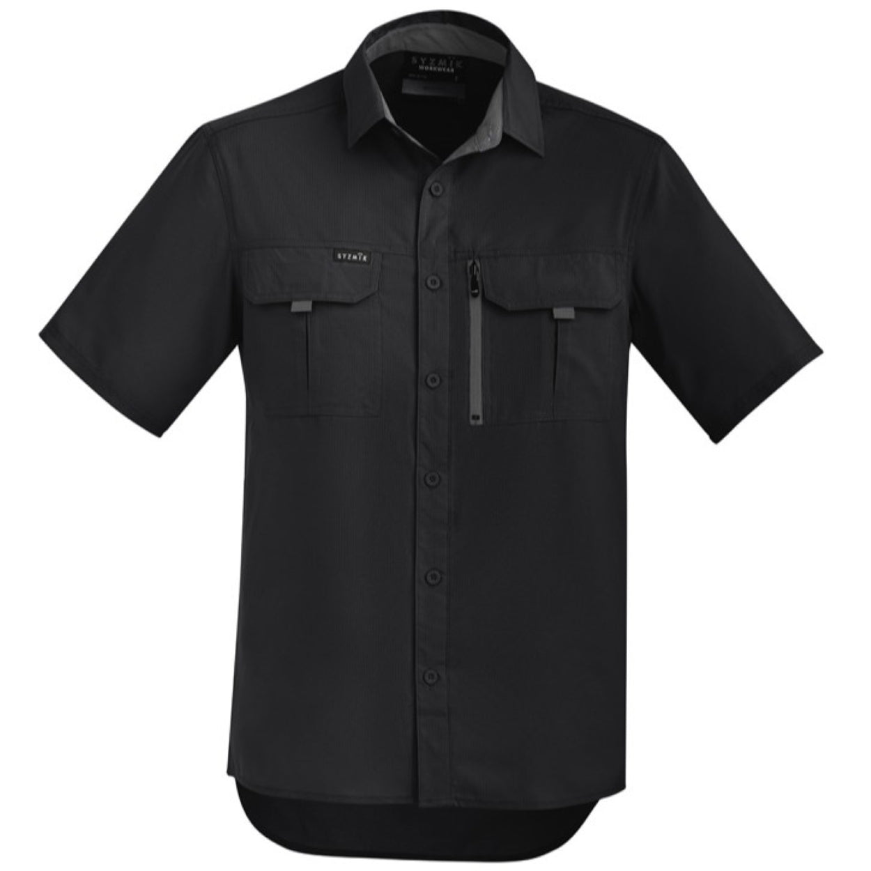 Black shirt on a white background