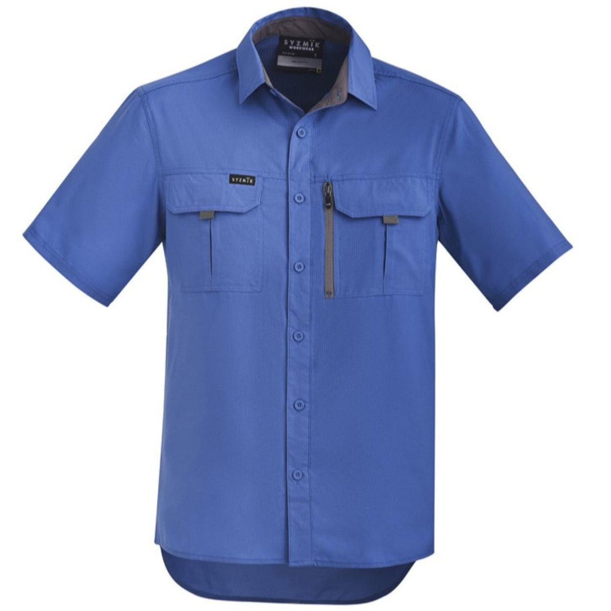 Blue shirt on a white background