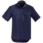 Navy shirt on a white background