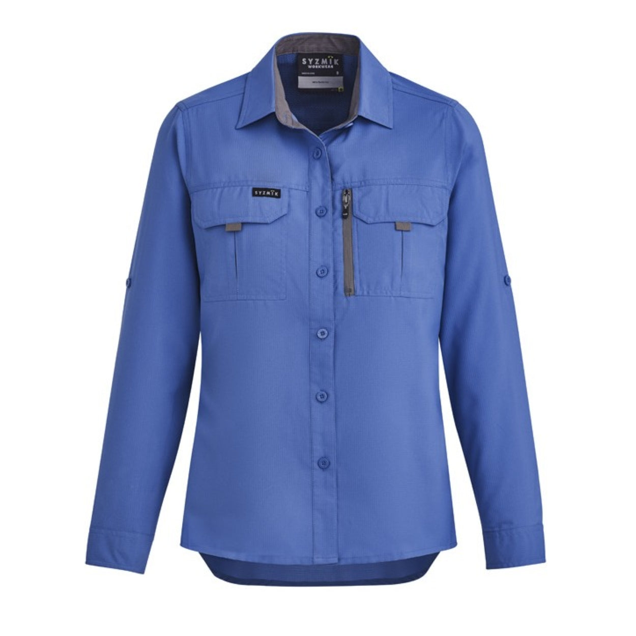 Blue shirt on a white background