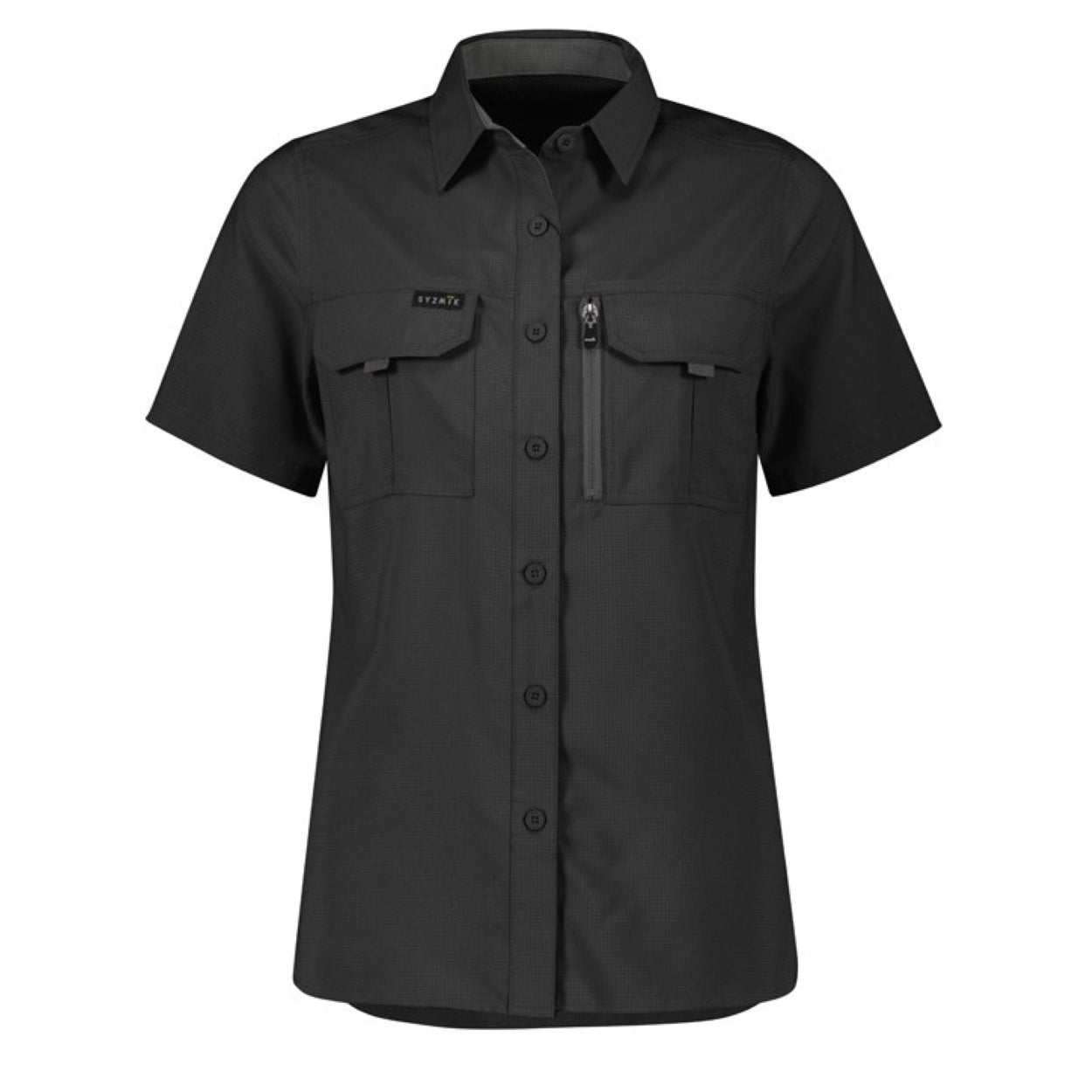 Black shirt on a white background
