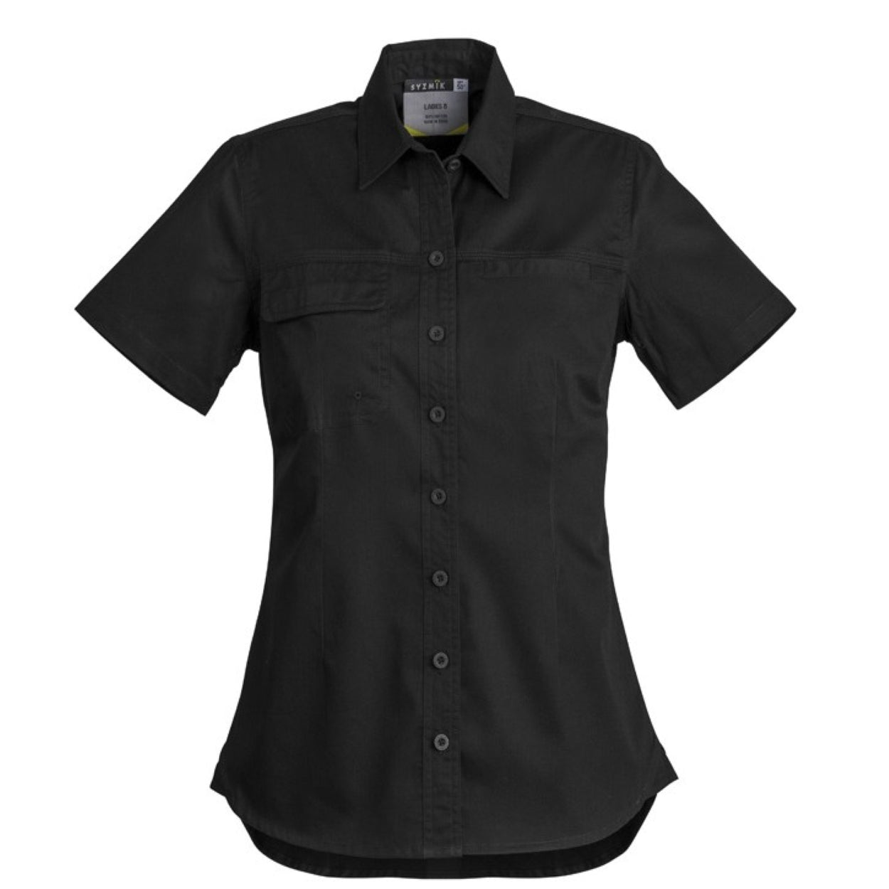 Black shirt on a white background