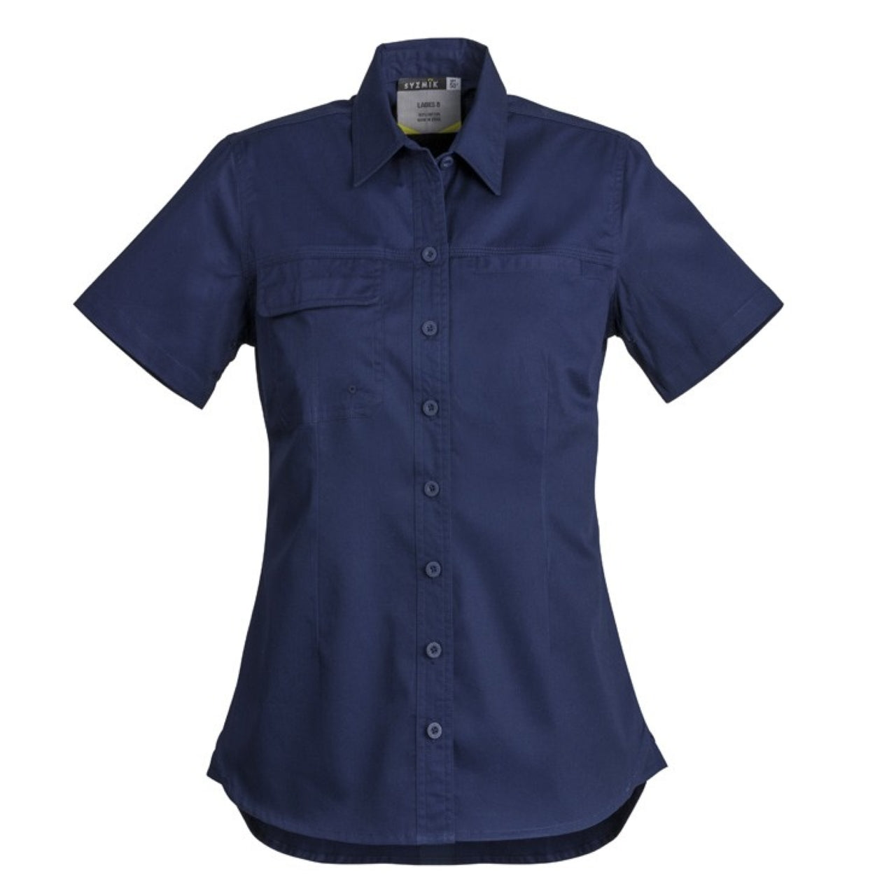 Blue shirt on a white background