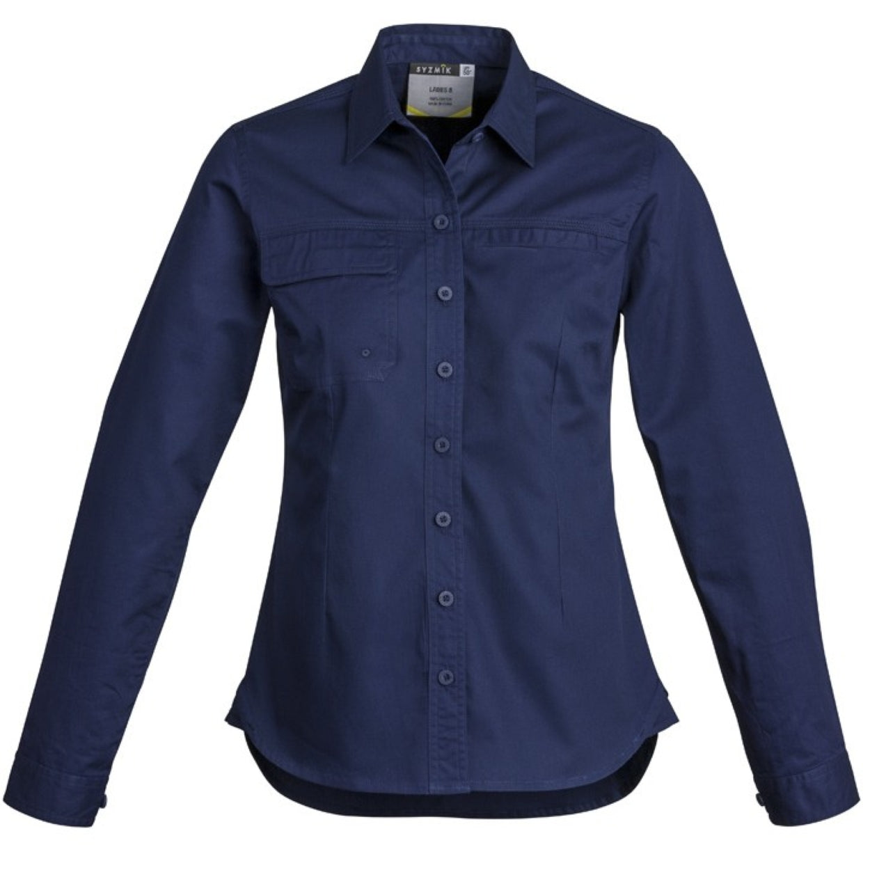 Blue shirt on a white background