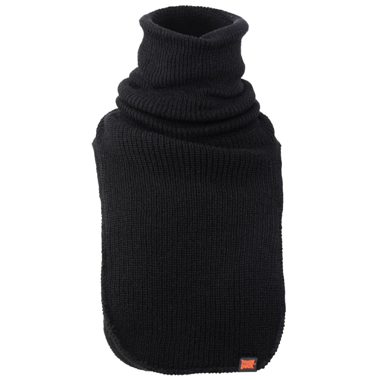 Black neck warmer on a white background